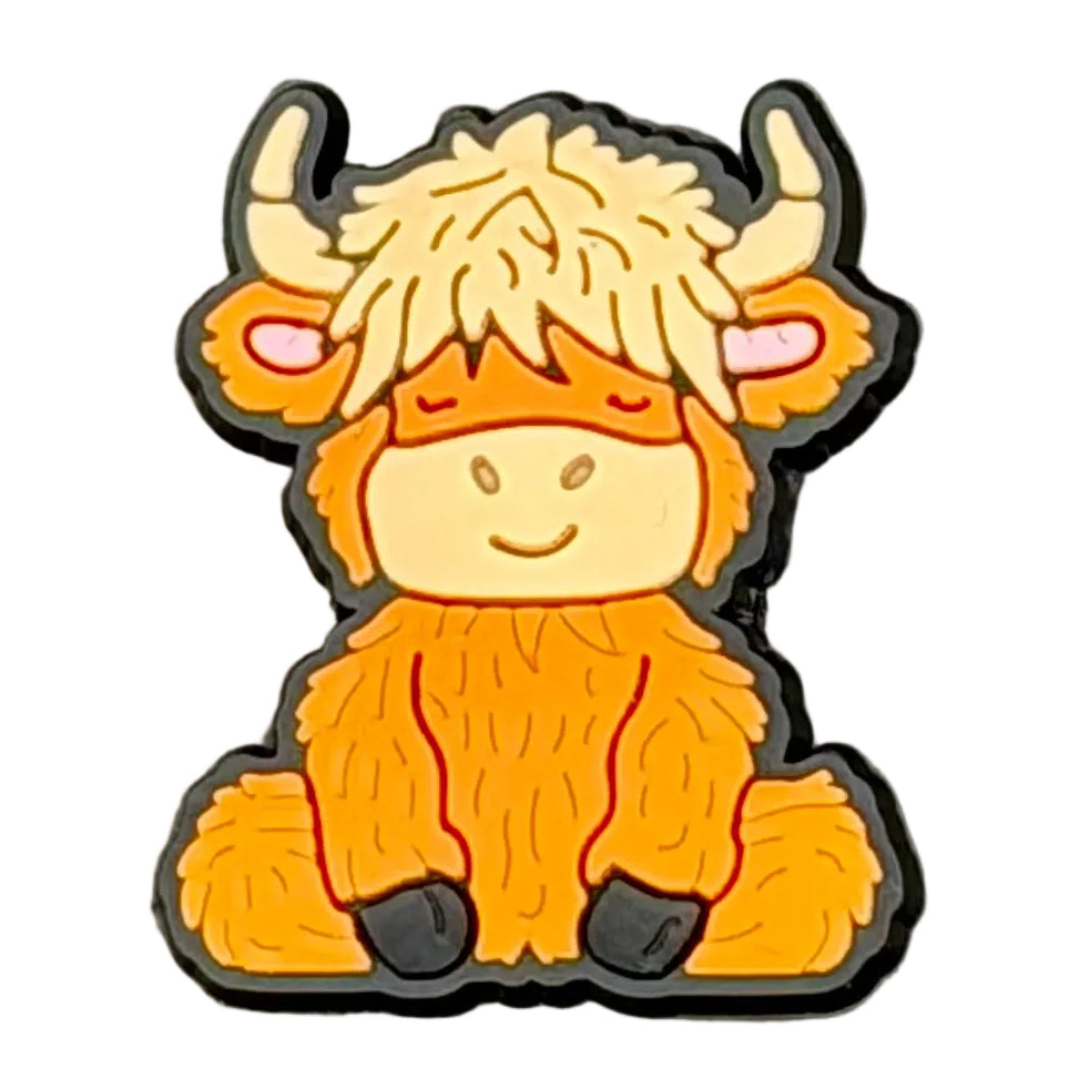 Highland Cow Shoe Charm