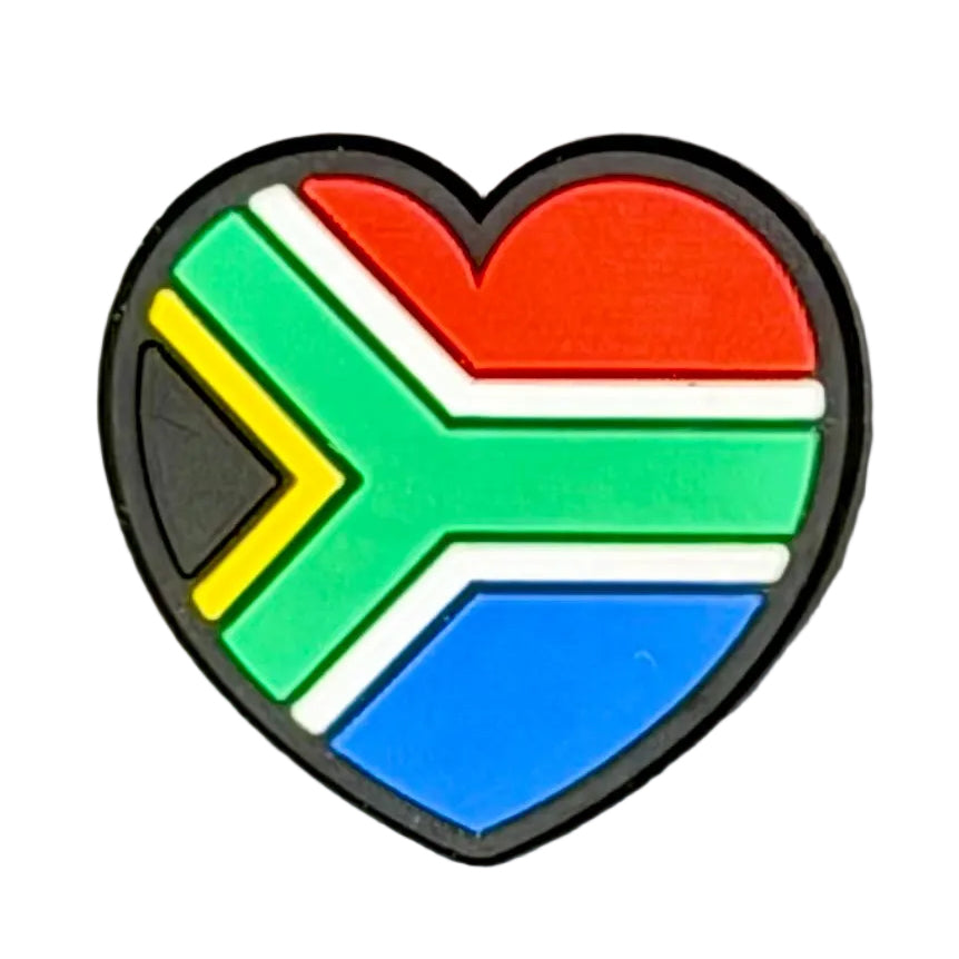 South Africa Heart Shoe Charm