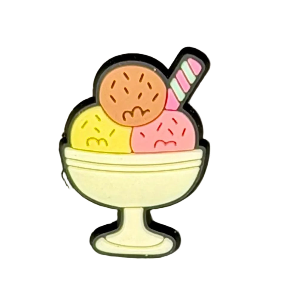 Ice Cream Shoe Charm