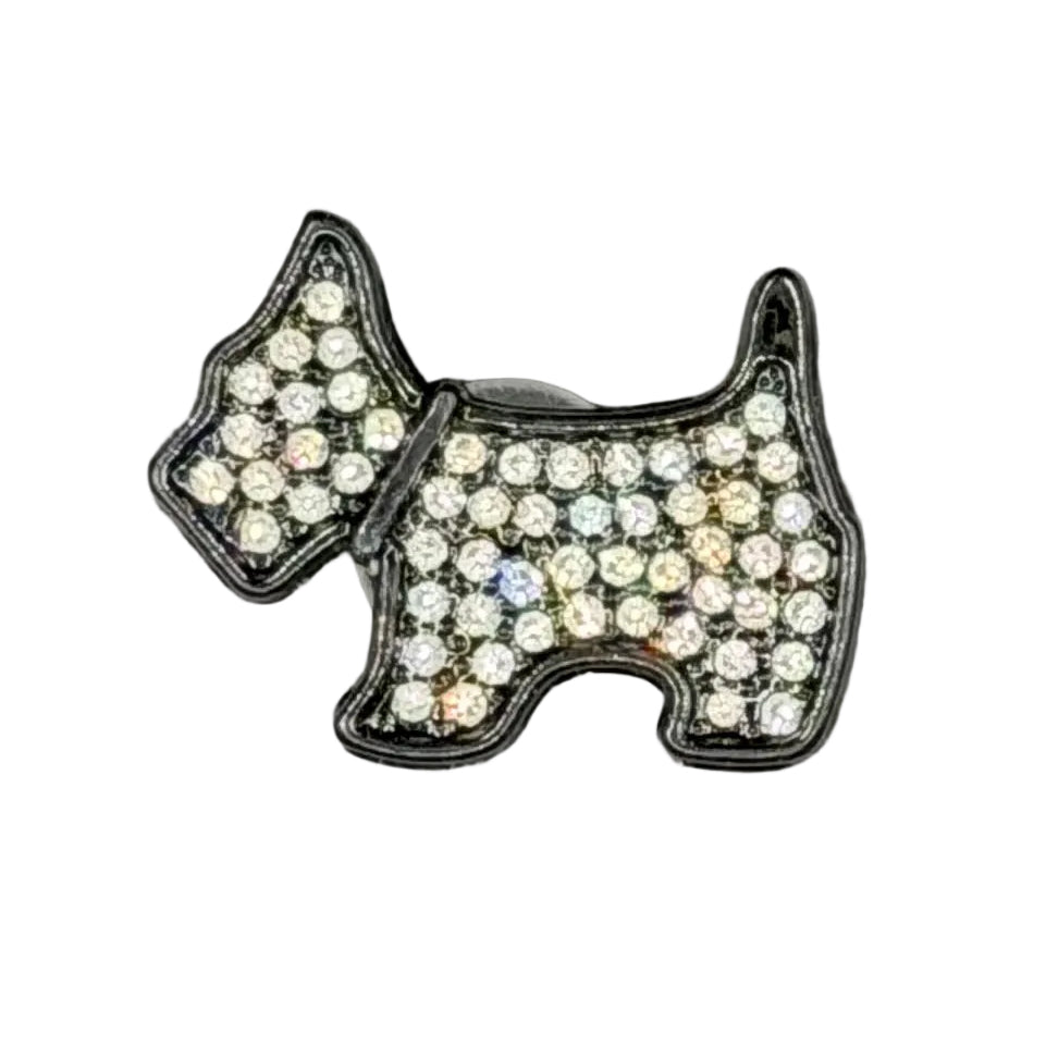 Dog (Plastic) Shoe Charm BLACK