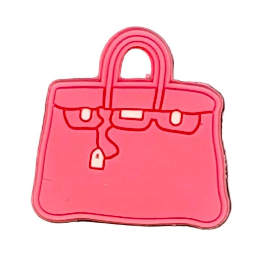 Pink Handbag Shoe Charm