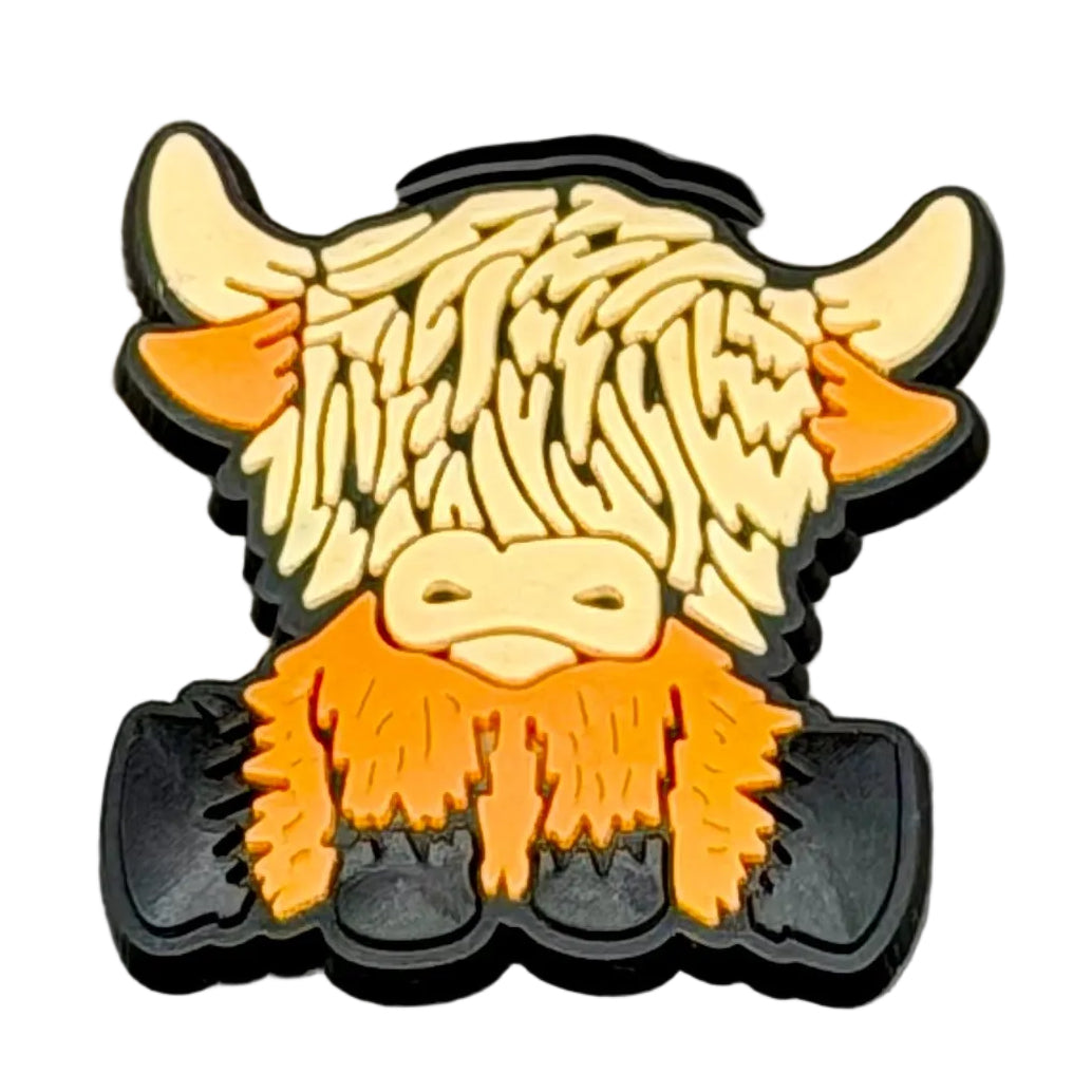 Highland Cow Shoe Charm