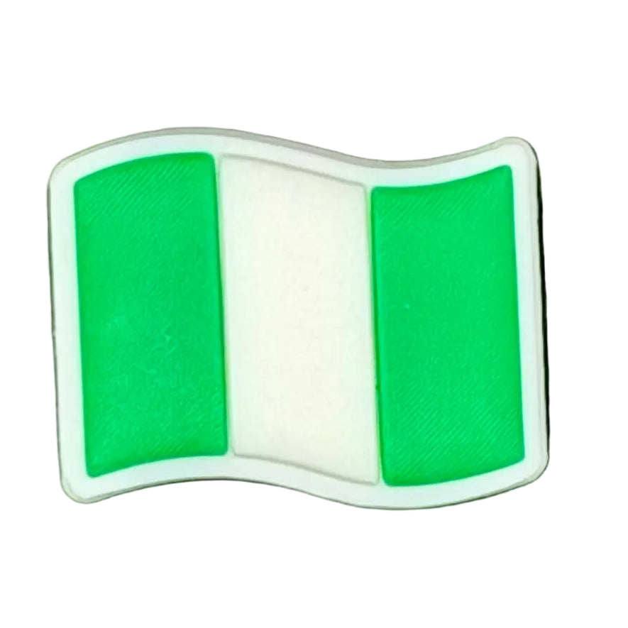 Nigeria Flag Shoe Charm