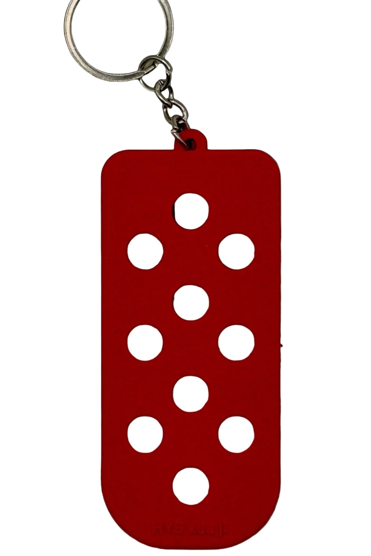 Keyring Charm Holder - RED