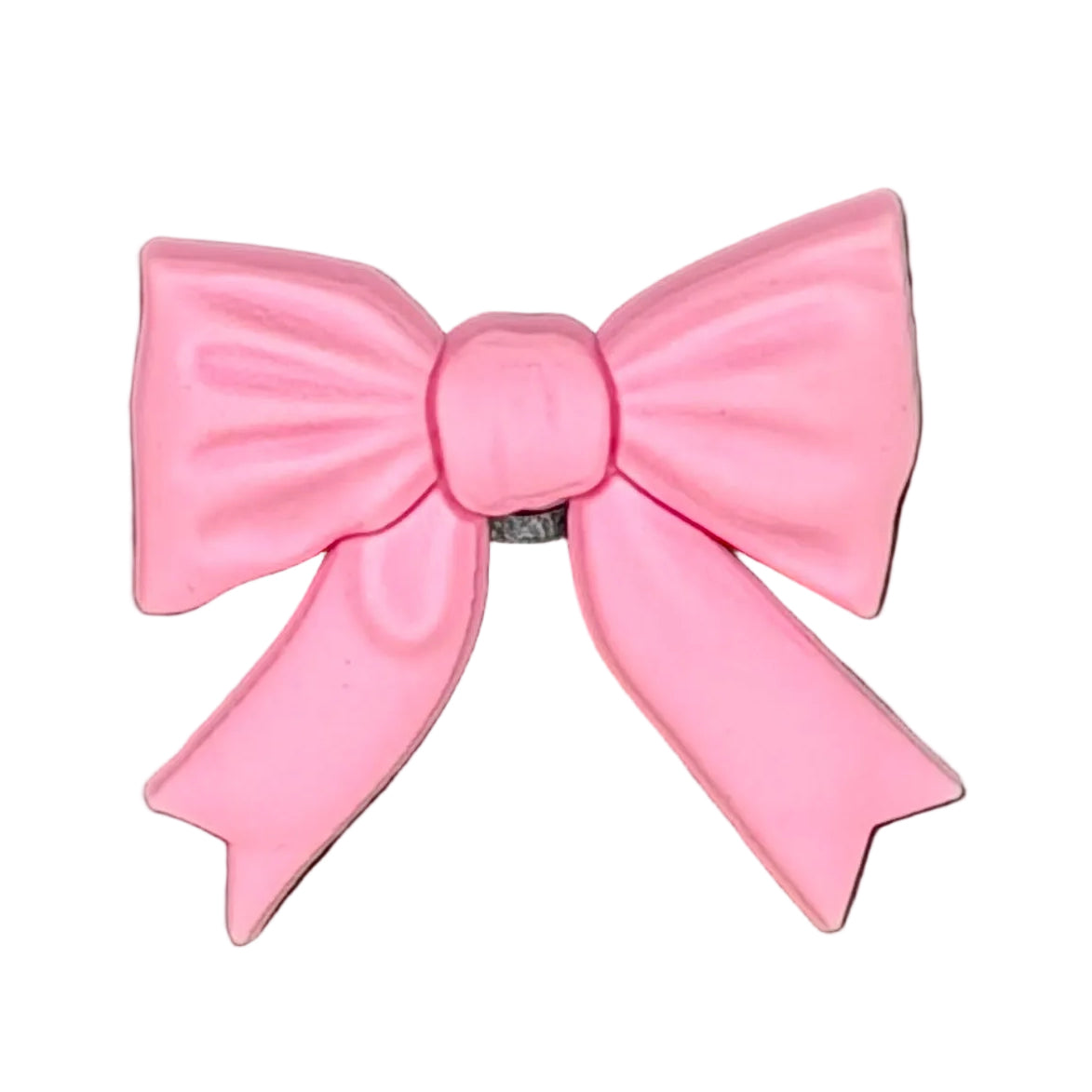 Pink Bow Shoe Charm
