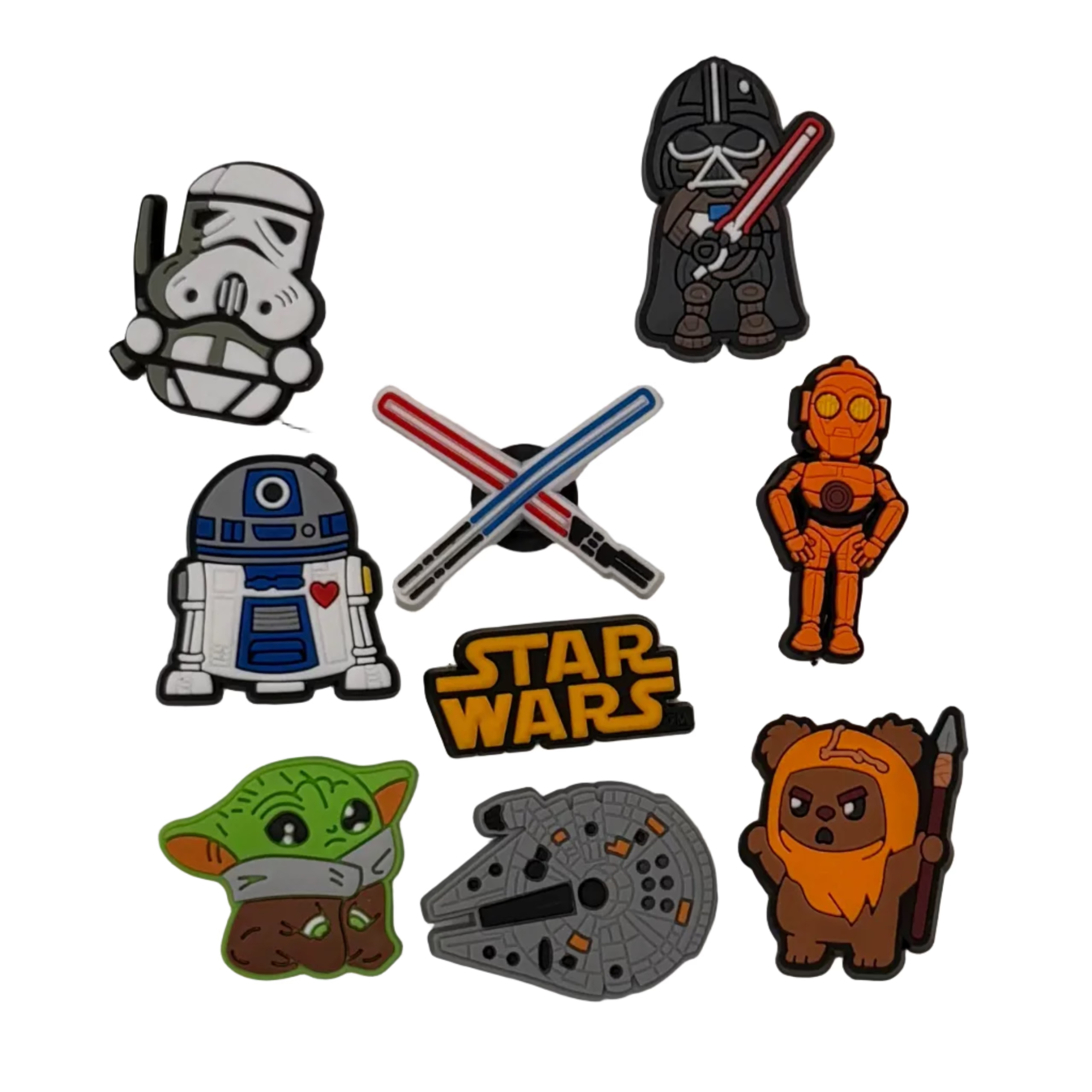 Star Wars Bundle 9 Shoe Charms