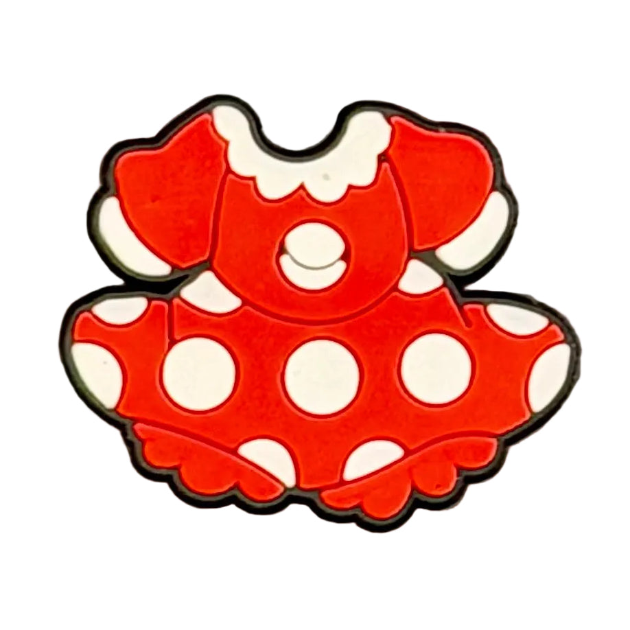 Minnie Mouse Dress Shoe Charm