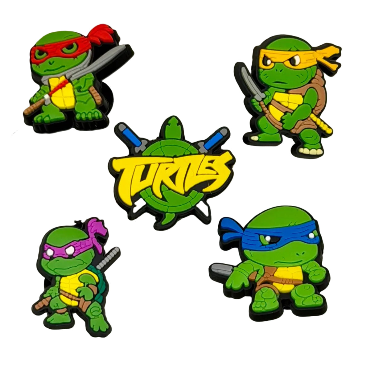Turtles Bundle 5 Shoe Charms