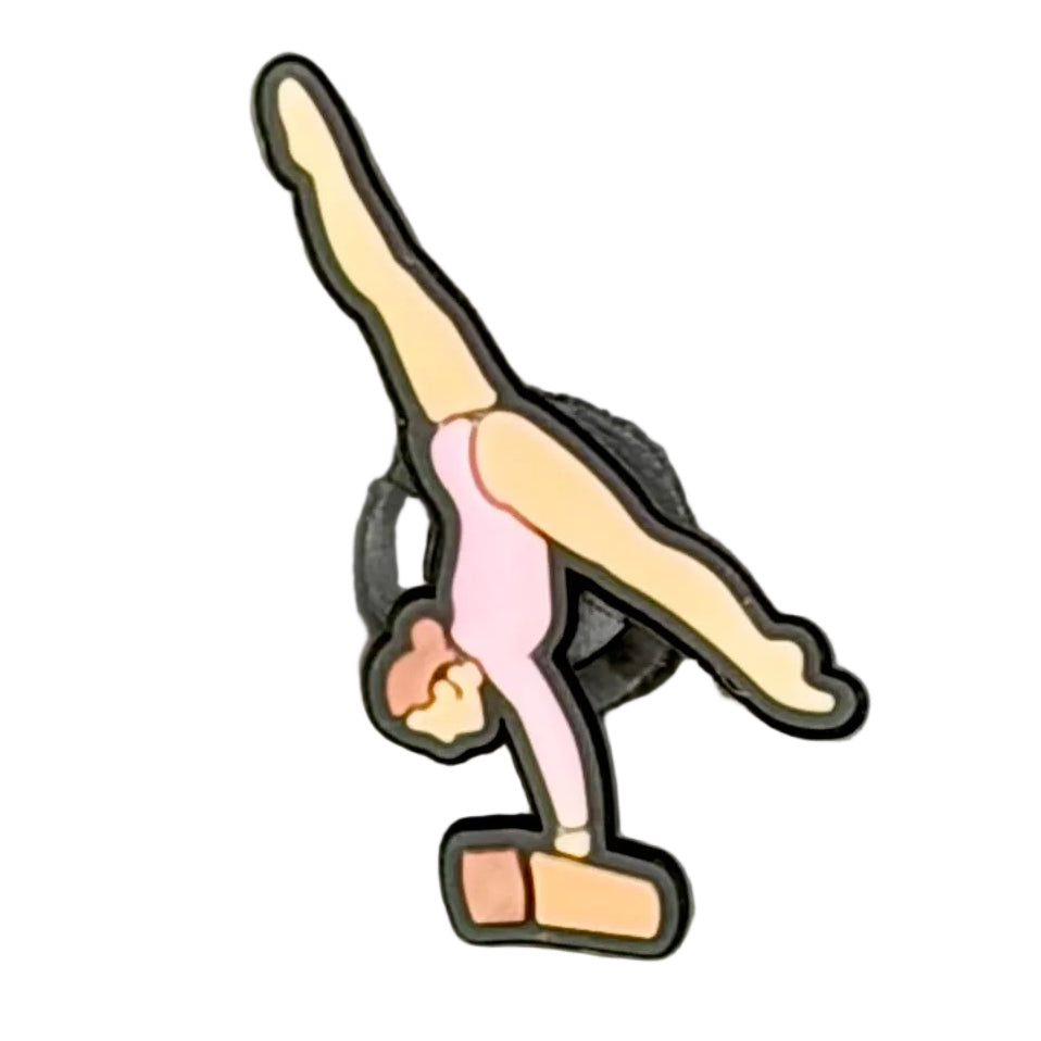 Gymnastics Light Pink Shoe Charm
