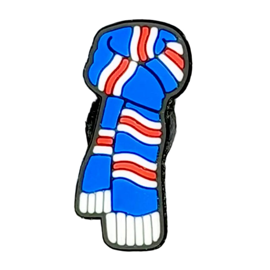 Blue/Red/White Scarf Shoe Charm