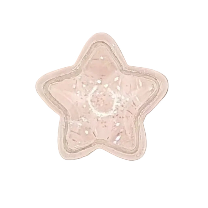 Light Pink Star Plastic Shoe Charm