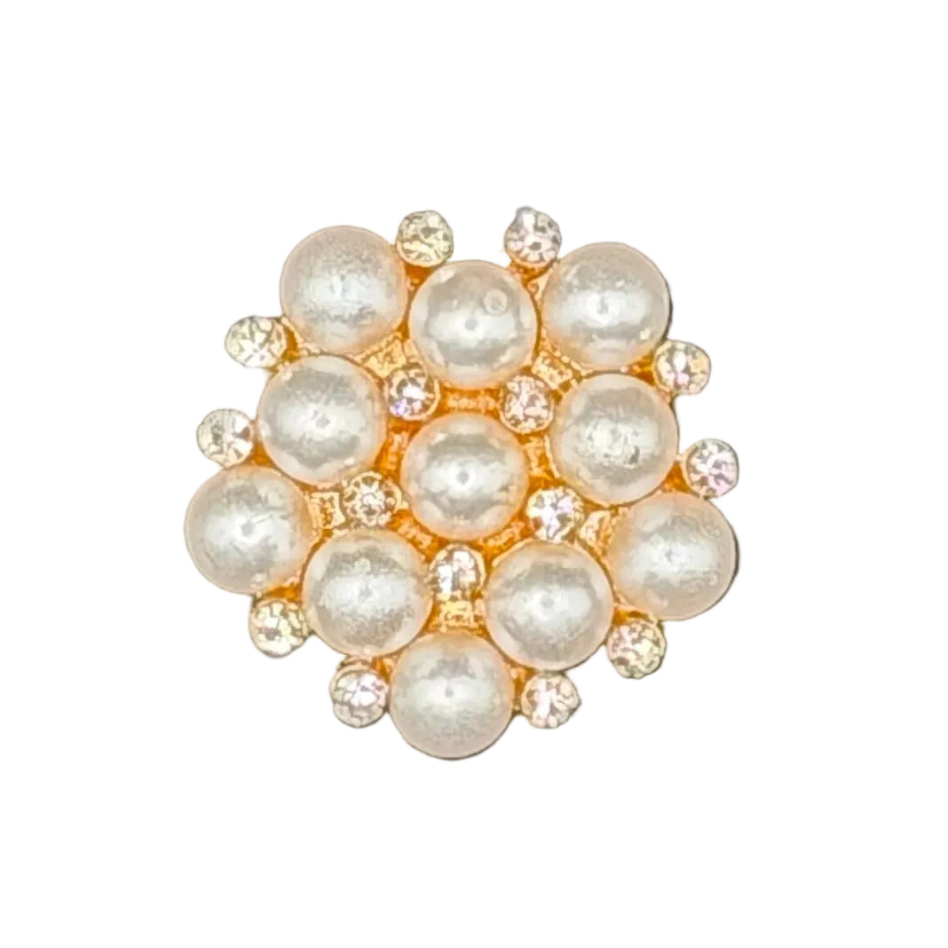 Pearl Cluster (Metal)Shoe Charm