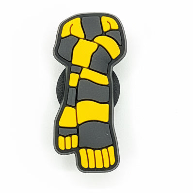 Yellow/Black Scarf Shoe Charm