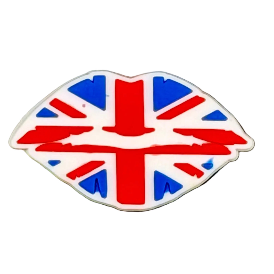 British Lips Shoe Charm