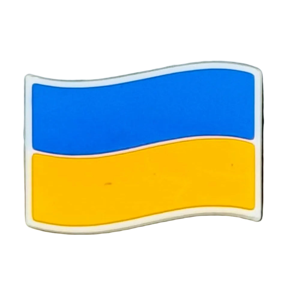 Ukraine Flag Shoe Charm
