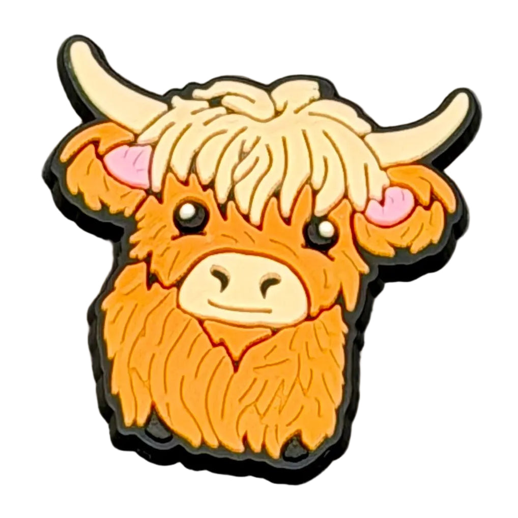Highland Cow Shoe Charm