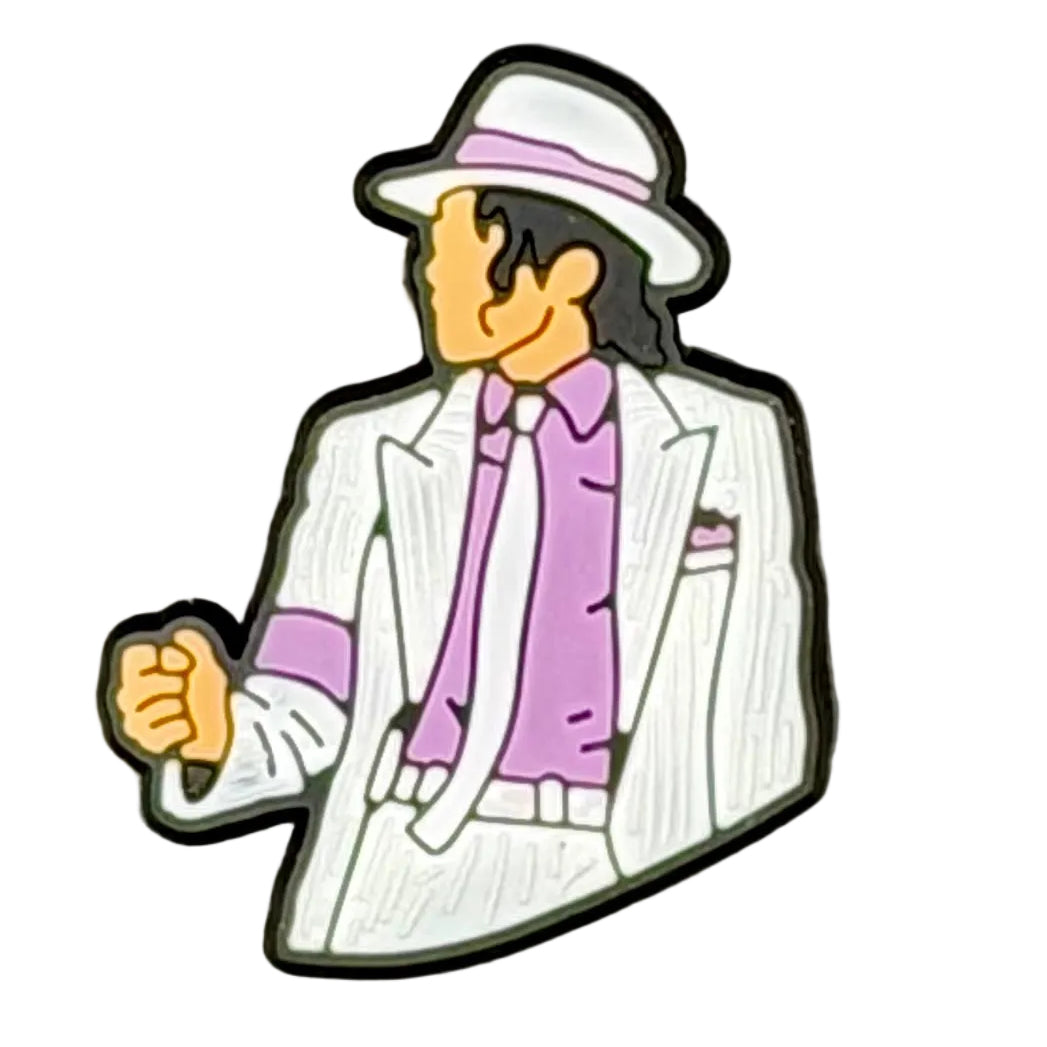 Michael Jackson - White Suit Shoe Charm