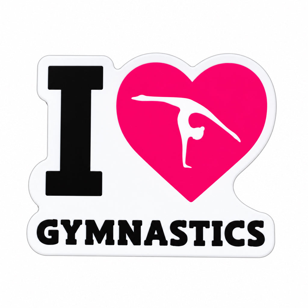 I Love Gymnastics Shoe Charm
