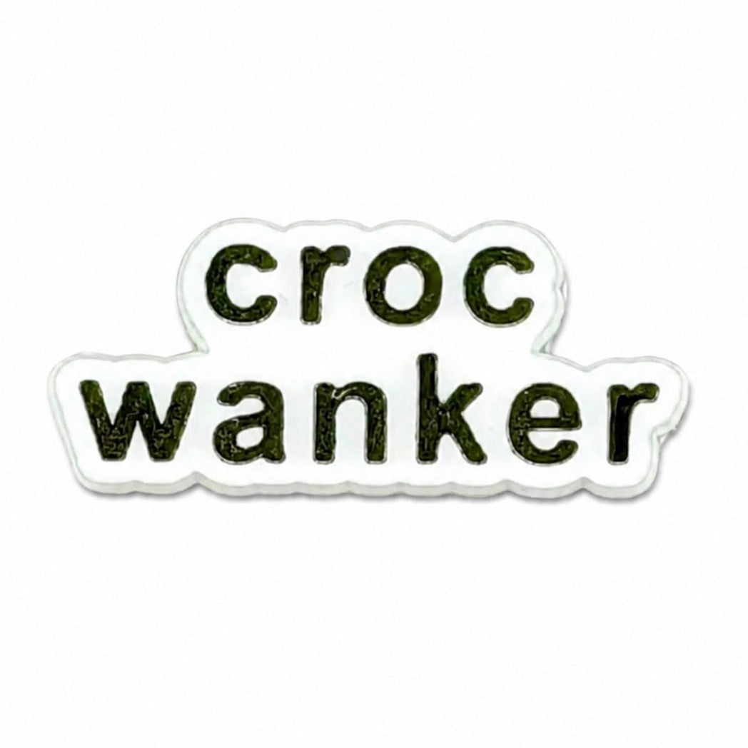 Cr*c Wanker Black Shoe Charm