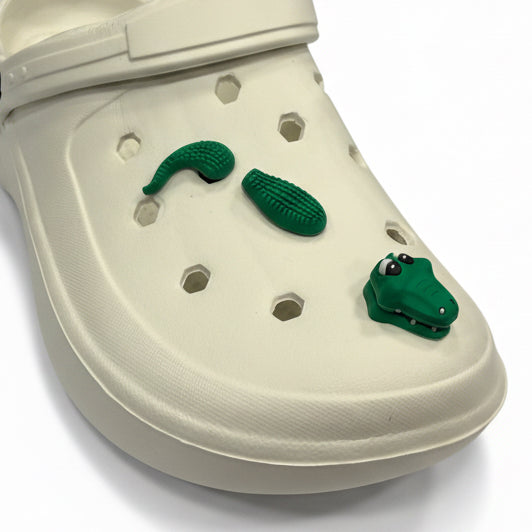 3D Crocodile Shoe Charm (3 Pieces)
