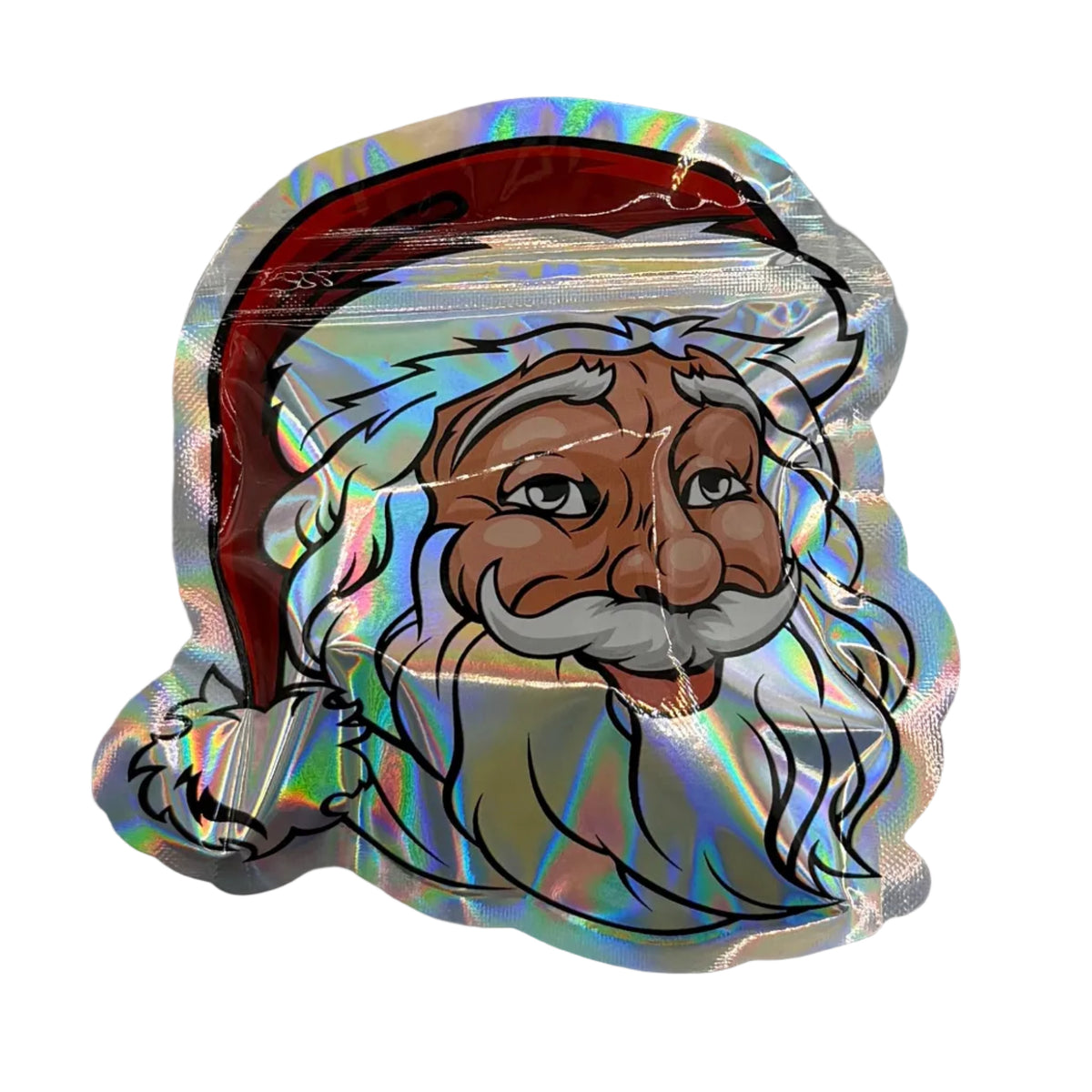 Gift Bag - Holographic Santa Seal Bag