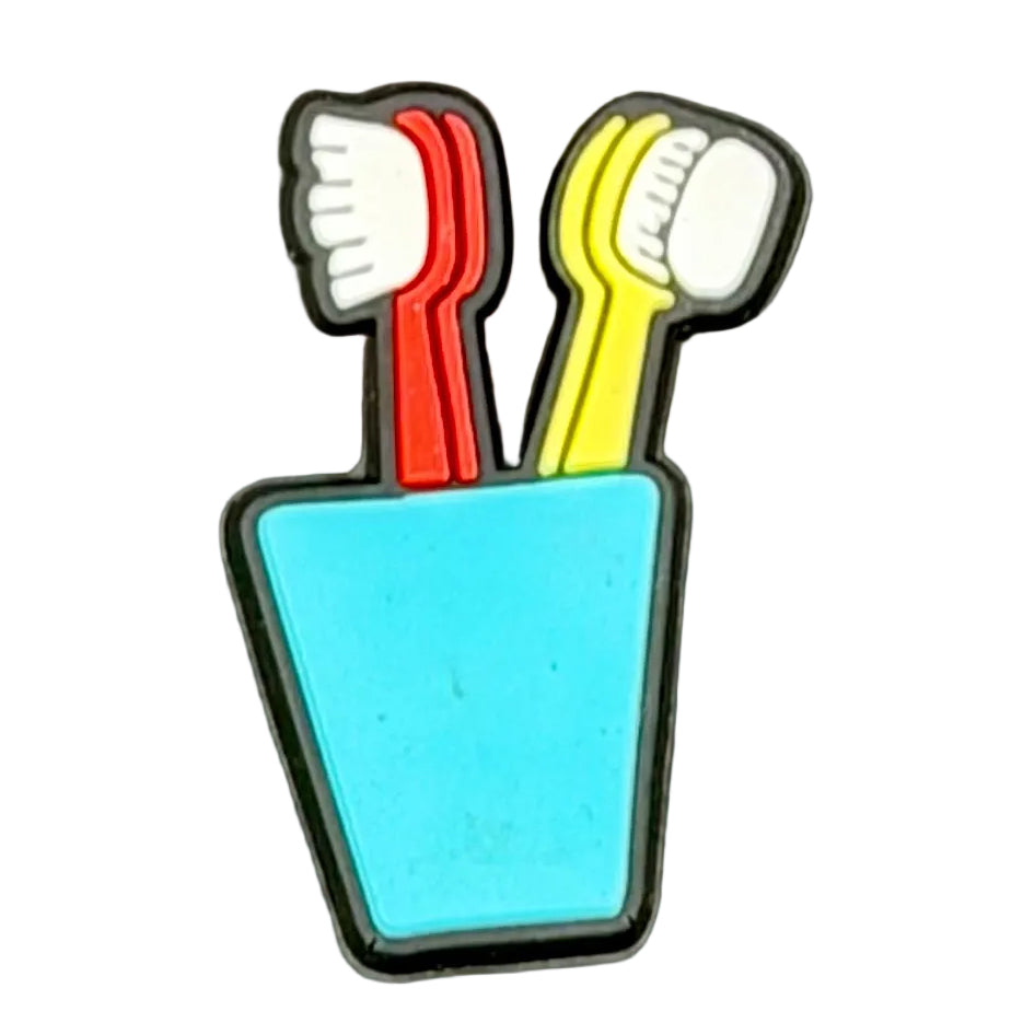 Tooth Brushes Shoe Charm
