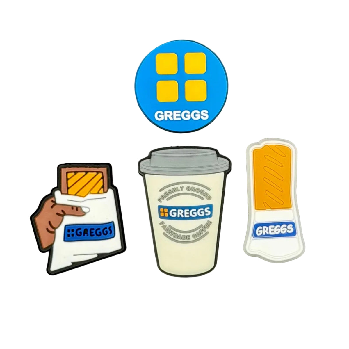 Greggs Bundle 4 Shoe Charms
