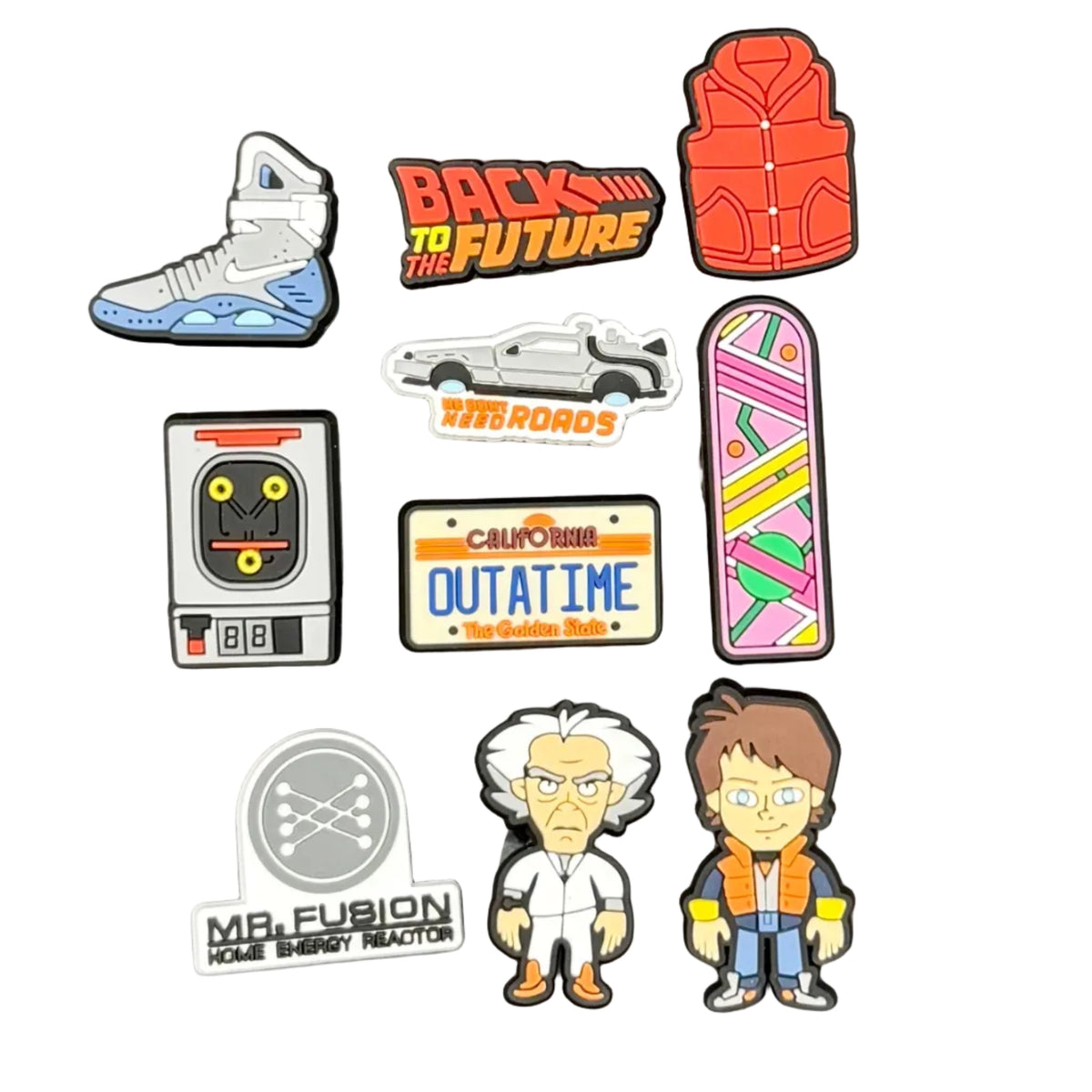 Back To The Future Bundle 10 Shoe Charms