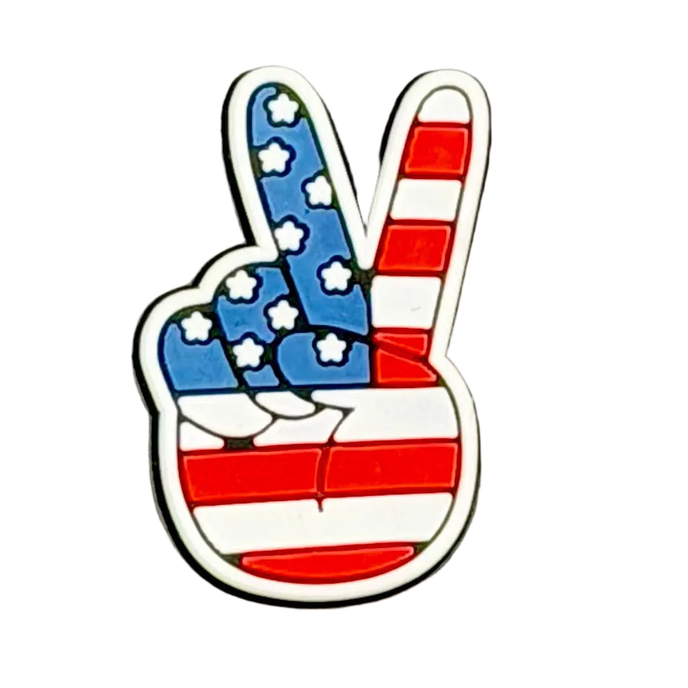 America Peace Shoe Charm