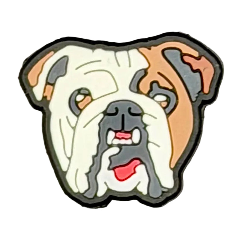 Dog Bulldog Shoe Charm