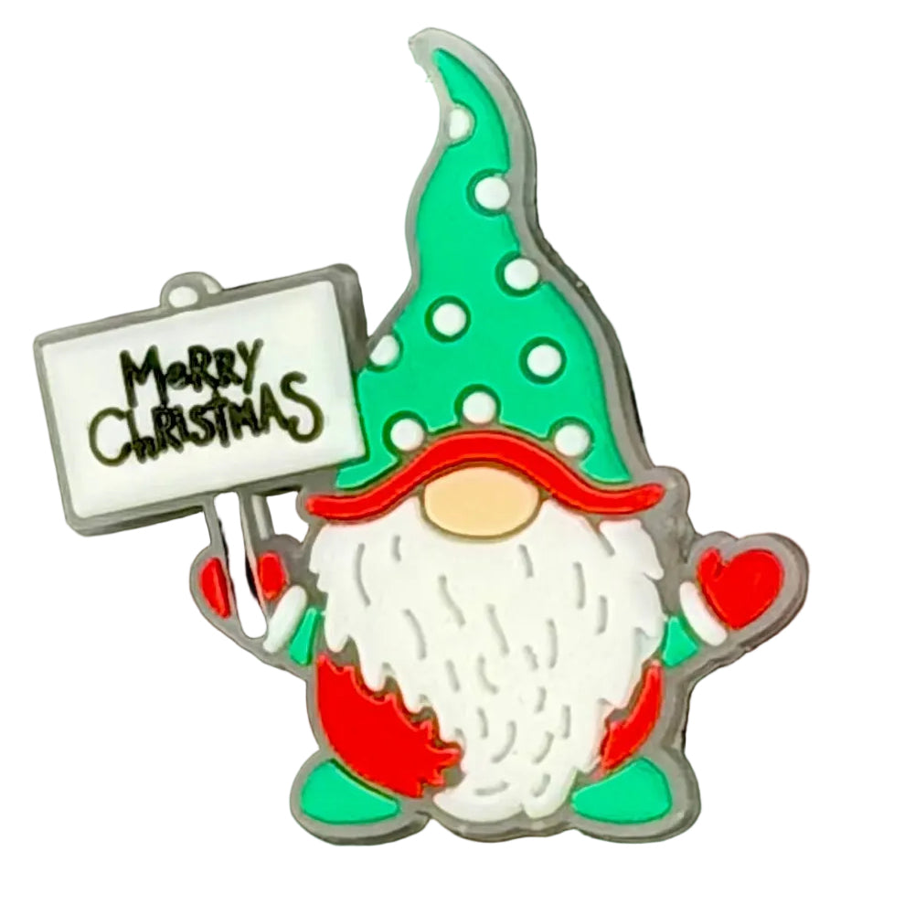 Christmas Green Gonk Shoe Charm