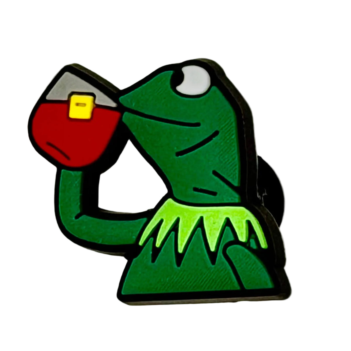 Frog Tea Shoe Charm